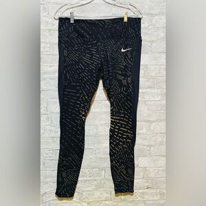 Nike Women's Dri-FIT Run Division Fast Running Leggings black w/reflective print